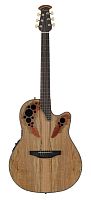 Ovation CE44P-SM Celebrity Elite Plus Mid Cutaway Natural Spalted Maple